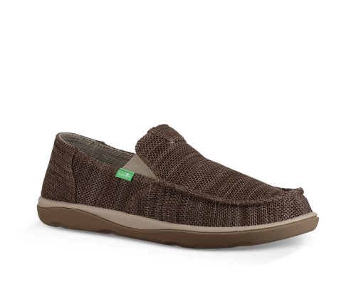 Sanuk Mesh Vagabond Tripper - Sanuk Shoes Mens Khaki - Philippines OCJSQE428